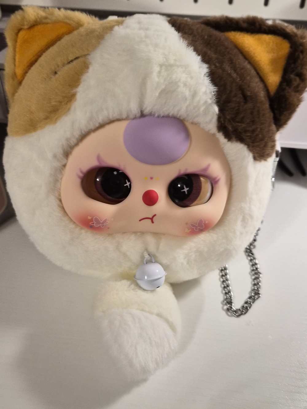 Plush Fantasy Cat Doll - Cream & Brown Soft Toy - Picture 3 of 8